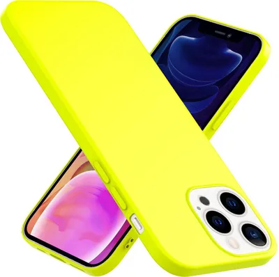 Immagine prodotto di NALIA Colorful Neon Custodia per iPhone 13 Pro Max, Custodia in silicone Cover Bumper Giallo