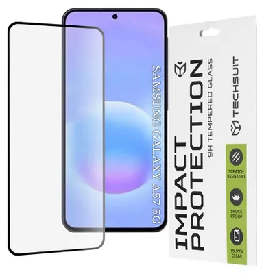 Obrázek produktu pro Techsuit – 111D Full Cover / Full Glue Glass ochranné sklo s celoplošným přilepením pro Samsung Galaxy A57 5G – černé