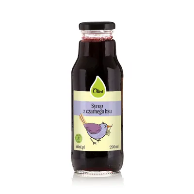 Zdjęcie produktu dla Syrop z czarnego bzu dla dzieci 290 ml Olini