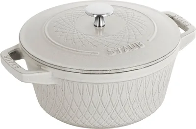 Produktbild von Staub Round Cast Iron Pot - 4 ltr White Truffle