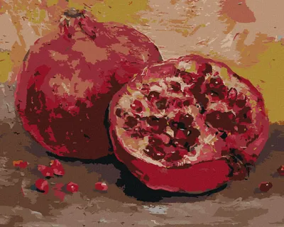 Produktbild von Zuty - Malen nach Zahlen - GRANATAPFEL, 40x50 cm, ohne Keilrahmen