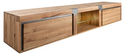 Immagine prodotto di MASSIVMOEBEL24 | mobile TV in legno di Quercia Selvatica/ Cerro 260x48x50 quercia naturale oliato NEW AMSTERDAM #04