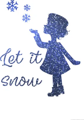 Produktbild von Weihnachten Kunstdruck Bild - Let It Snow (120 x 80 cm)
