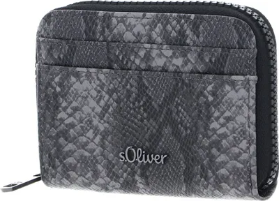 Produktbild von s.Oliver Geldbörse Zip Around Wallet Grey / Black schwarz