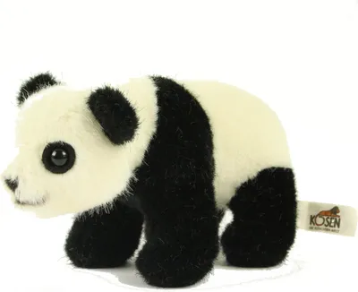 Produktbild von Kösen Pandababy 17 cm stehend schwarz-weiß Stofftier