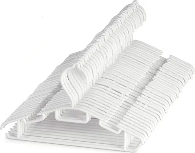 Produktbild von 60 Stück Kleiderbügel, für Kinderkleidung, Babykleidung, Rock und Hose für Kinder