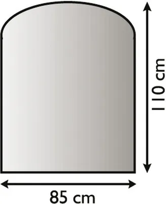 Produktbild von Metallbodenplatte Funkenschutzplatte 3 verschiedene Designs 85cm x 110cm