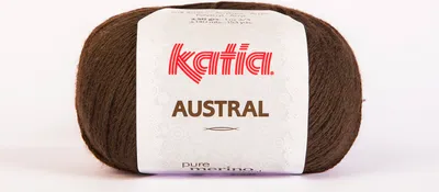 Produktbild von AUSTRAL von Katia - MARRÓN (62) - 50 g / ca. 140 m Wolle