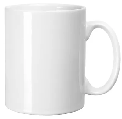 Image de Grande tasse en céramique de 650 ml avec anse, de couleur blanche