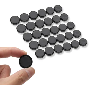 Produktbild von Magnete für Magnettafeln, 30 Stück – Starke Whiteboard-Magnete in Schwarz – Flach, Ø 20 mm, mit starker Haftkraft – Ideal für Kühlschrank, Schule, Büro, Zuhause, Verein