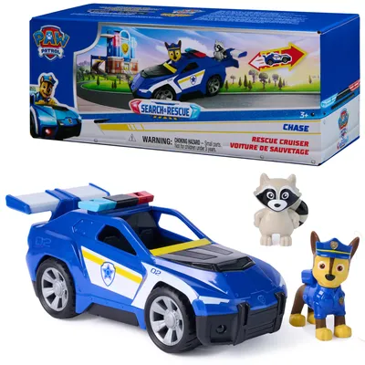 Produktbild von Paw Patrol Chase Police Pull Back Such- und Rettungsfahrzeug + Figuren