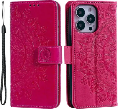 Immagine prodotto di Custodia per Apple iPhone 14 Pro Custodia per telefono cellulare Flip Case Custodia per telefono cellulare Cover Bag Mandala