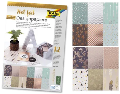 Obrázok produktu pre Folia 11549 Horká fólia s dizajnom remeselného bloku 12 listov (S)