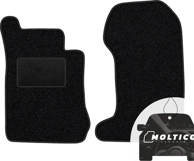 Produktbild von moto-MOLTICO Vorne Fußmatten Auto Velours Autoteppiche Schwarz Automatten Set 2-teilig passend für Mercedes-Benz SL R230 2001-2012