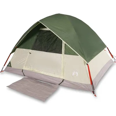 Produktbild von Kuppel-Campingzelt 3 Personen Grün Wasserdicht
