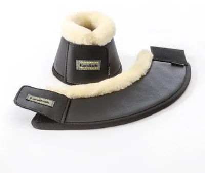 Produktbild von Kavalkade Hufglocken mit Kunstfellrand Hufschutz Schwarz M