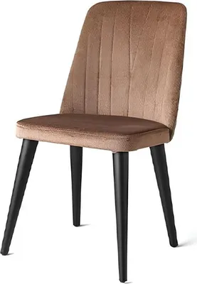 Produktbild von Küchenstuhl Stuhl Esszimmerstuhl Lehnstuhl Braun Moderne Holz Stoff
