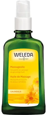 Imagen del producto de Aceite para masaje Weleda con caléndula, aceite de masaje, 100 ml, nutritivo, suavizante, 1 unidad