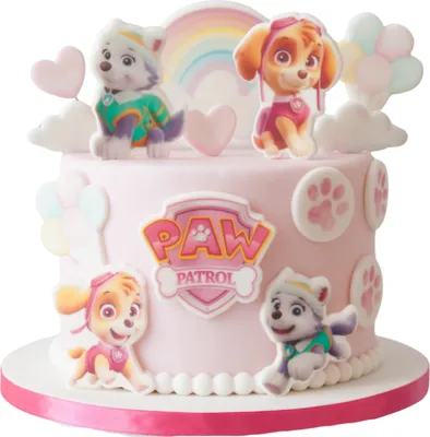 Produktbild von Sweetfanaberia | zestaw do dekoracji tortów, zestaw opłatków na tort 2D- 15 elementów, PAW PATROL, dekoracje cukiernicze z nadrukiem