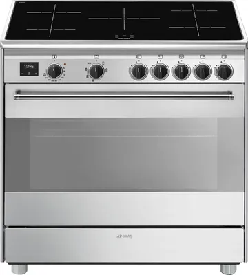 Produktbild von Smeg Concert BG91IX2 Küchenherd Range Cooker (Kochherd) Zonen-Induktionskochfeld Edelstahl A