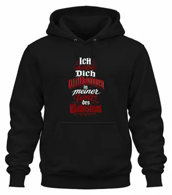 Imagen del producto de Bienvenido a mi sudadera con capucha "Statement Sarkasmus", color negro, talla XL