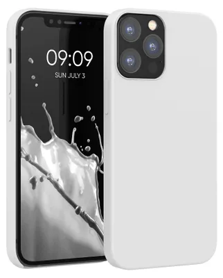 Produktbild von kwmobile Handyhülle für iPhone 12 Hülle / iPhone 12 Pro Hülle - Silikon Handy Case - weiche Oberfläche - kabelloses Laden - Weiß