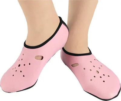 Produktbild von Verdickte rutschfeste Tauchsocken, Schwimmen, Schnorchelausrüstung für Männer und Frauen, Wassersport, Rosa, S (Innenlänge 22,5 cm)