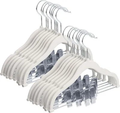 Productafbeelding van Pluizige haken voor kinderleding - Antislipclips - 16 stuks - Blauw