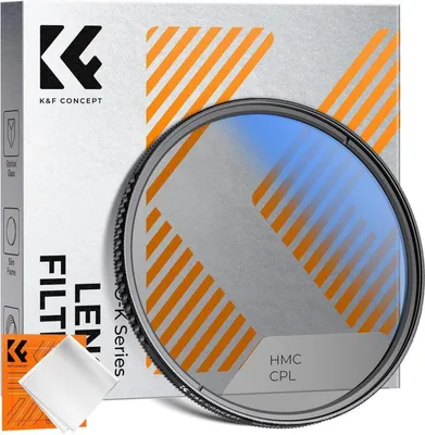 Image de Filtre polarisant circulaire 77mm CPL avec support de capuchon d'objectif