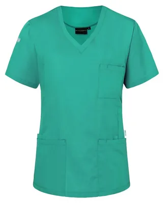 Immagine prodotto di Karlowsky - Grembiule da lavoro "Kasack Essential" da donna, maniche corte LT5484 (127 cm) (smeraldo)