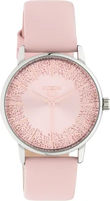 Produktbild von Oozoo Armbanduhr rosa Leder C10932 Timepieces Damen Analog-Quarzuhr UOC10932
