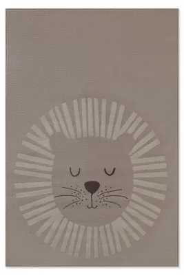 Immagine prodotto di Tappeto per bambini Hanse Home, modello "Happy Lion", con motivo del leone, ideale per la cameretta dei bambini, colore beige