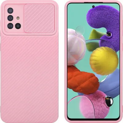Produktbild von Cadorabo Hülle für Samsung Galaxy A51 4G / M40s Schutz Hülle in Rosa Handyhülle TPU Etui Case Cover Kameraschutz