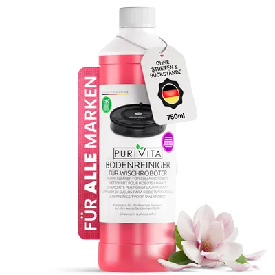 Produktbild von PURIVITA® Wischroboter Bodenreiniger Konzentrat, 750 ml Magnolienduft