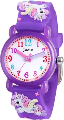Produktbild von wasserdichte Kinderuhr, Quarzwerk, 3D-Cartoon-Design, Kinderuhr, digitale Kinderuhr, 3 Jahre bis 11 Jahre, Mädchen, Kinder, analoge