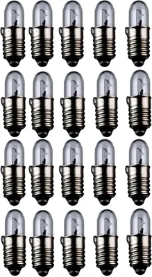 Produktbild von 20er Set WireThinX Kleinstlampen Subminiatur 1,00 W, 12 V - Sockel E5,5 4,7 x 15 mm, L-55