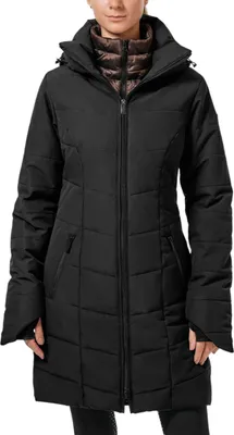 Produktbild von Equestrian Stockholm Winterjacke Damen Black Mocha Denail Winter Mantel Black Mocca S