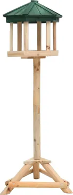 Produktbild von Vogelfutterhaus mit Ständer Tanne Massivholz 33x110 cm