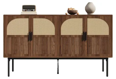 Image de Buffet de rangement, design moderne, grande capacité, naturel