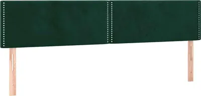 Obrázok produktu pre vidaXL Čelá postele tmavozelené 200x5x78/88 cm zamatové