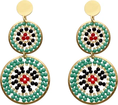Image de Boucles d'oreilles Joella pour femmes - turquoise, taille unique