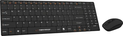 Produktbild von Esperanza EK122K Tastatur RF Wireless QWERTY Schwarz