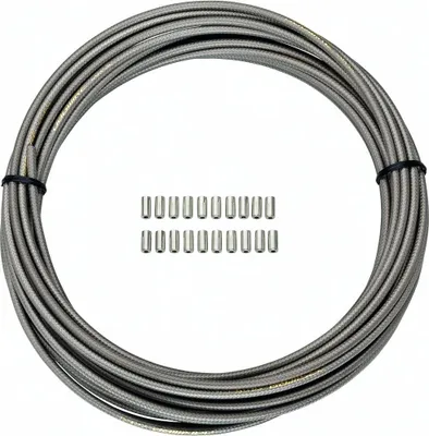 Immagine prodotto di Guaina per cavo freno Jagwire CGX-SL 10 m Ø 5 mm x 10 m titanio - frenata precisa...