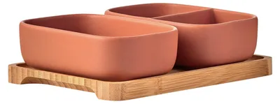 Produktbild von BIA Share rechteckige Schalen Terrakotta – 2er-Set