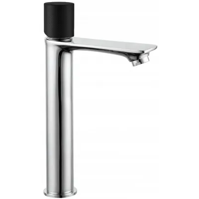 Zdjęcie produktu dla Mexen Royo One bateria umywalkowa wysoka, czarna/chrom - 72211-77
