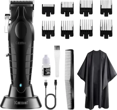 Produktbild von Kemei Hair Clippers Männer professionelle kordlose elektrische Friseur wiederaufladbare Präzisionsklammer