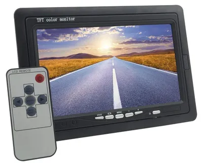 Productafbeelding van LCD-monitor 7,0 inch met Afstandsbediening en 2 AV-ingangen voor Videobewaking