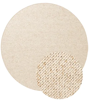 Produktbild von Hanse Home Wolly Woll-Optik Teppich Rund Wolly Creme
