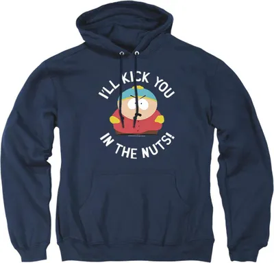 Immagine prodotto di South Park - Felpa con cappuccio "Kick You In The Nuts" per uomo/donna Unisex TV23533 (XXL) (Navy)
