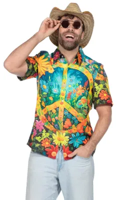 Produktbild von Hippie Hawaiihemd - Fasching Karnevalskostüme Größe: XL